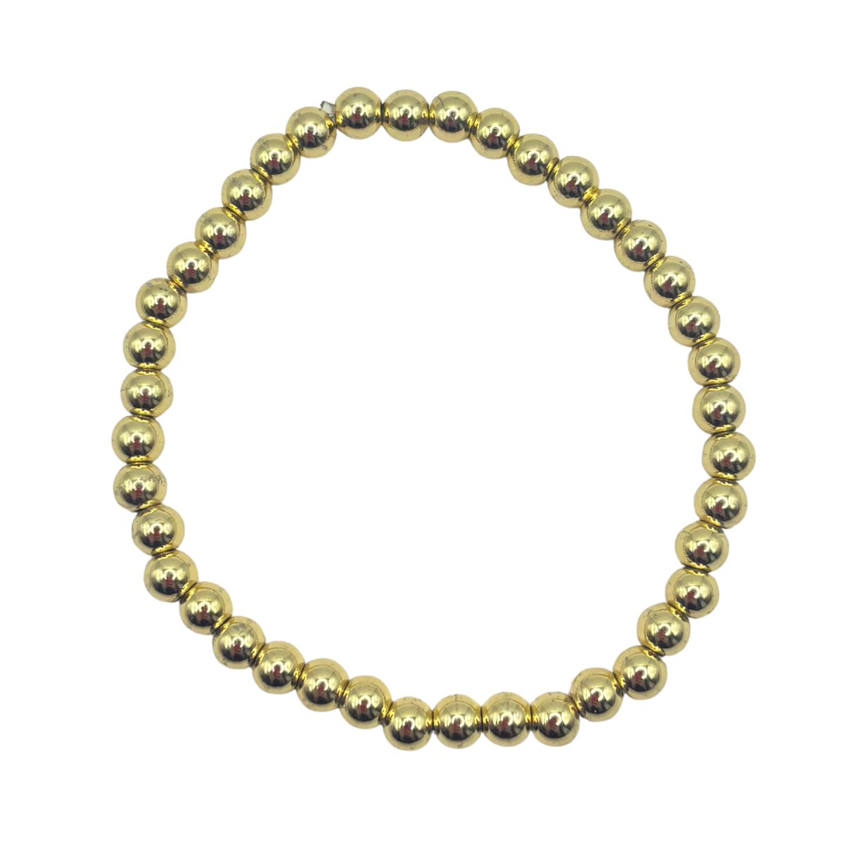 Stretch Bead Bracelet-Gold